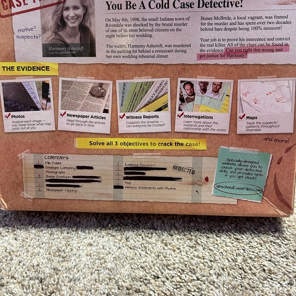 Unsolved Case Files Game - Picture 2 of 3